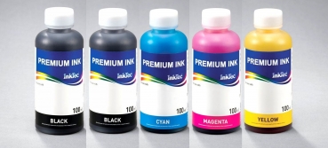 500 ml. (5x 100 ml.) InkTec Tinte für Epson 33 PBK/BK/ C/M/Y